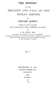 Cover of: The history of the decline and fall of the Roman empire by Edward Gibbon