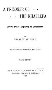 A prisoner of the Khaleefa by Charles Neufeld