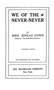 Cover of: We of the Never-never