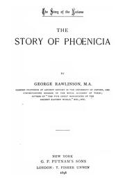 Cover of: The story of Phoenicia