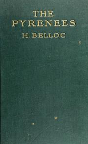 Cover of: The Pyrenees by Hilaire Belloc