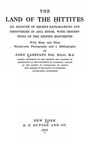 Cover of: The land of the Hittites by Garstang, John