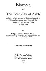 Cover of: Bismya; or The lost city of Adab: a story of adventure, of exploration, and of excavation among the ruins of the oldest of the buried cities of Babylonia