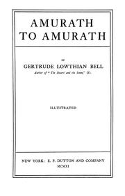Cover of: Amurath to Amurath