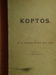 Cover of: Koptos by W. M. Flinders Petrie
