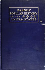 Cover of: Barnes' popular history of the United States of America