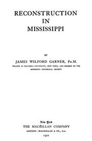 Cover of: Reconstruction in Mississippi