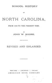 Cover of: School history of North Carolina: from 1584 to the present time.