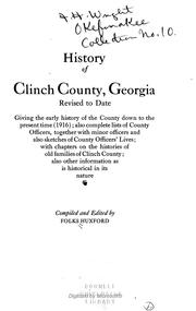Cover of: History of Clinch County, Georgia