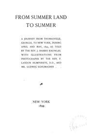 Cover of: From summer land to summer by John Harris Knowles