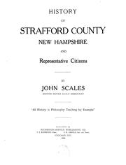 Cover of: History of Strafford County, New Hampshire and representative citizens