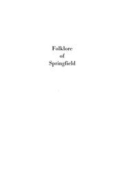 Cover of: Folklore of Springfield by Mary Eva Baker