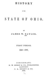 Cover of: History of the state of Ohio