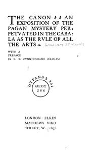 Cover of: The canon by William Stirling
