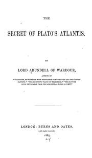 Cover of: The secret of Plato's Atlantis