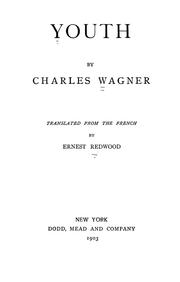 Cover of: Youth by Charles Wagner