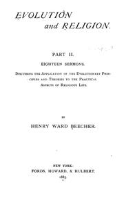 Cover of: Evolution and religion ... by Henry Ward Beecher