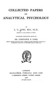 Cover of: Collected papers on analytical psychology: Authorised translation