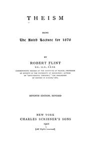 Cover of: Theism by Robert Flint
