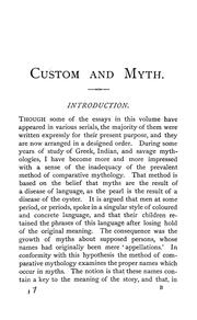 Cover of: Custom and myth.