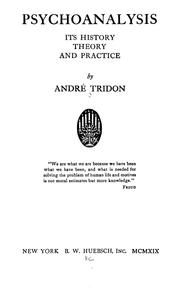 Cover of: Psychoanalysis by André Tridon