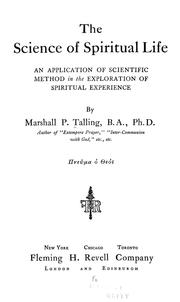 Cover of: The science of spiritual life | Marshall P. Talling