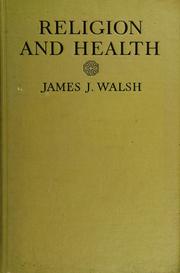 Cover of: Religion and health