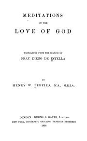 Cover of: Meditations on the love of God
