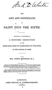 Cover of: The life and pontificate of Saint Pius the Fifth
