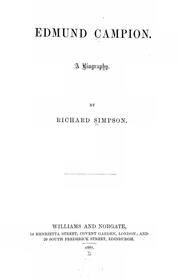 Edmund Campion by Simpson, Richard