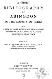 Cover of: A short bibliography of Abingdon ... Berks ...