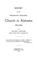 Cover of: History of the Protestant Episcopal church in Alabama, 1763-1891