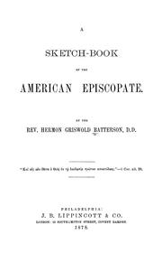 Cover of: A sketch-book of the American episcopate