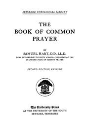 Cover of: The book of common prayer by Samuel Hart