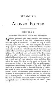 Cover of: Memoirs of the life and services of the Rt. Rev. Alonzo Potter, D.D., LL.D: bishop of the Protestant Episcopal Church in the diocese of Pennsylvania