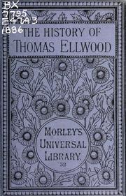 Cover of: The history of Thomas Ellwood