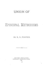 Cover of: Union of Episcopal Methodism