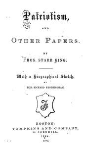 Cover of: Patriotism, and other papers