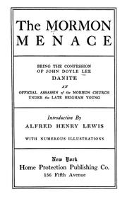 Cover of: The Mormon menace by John Doyle Lee