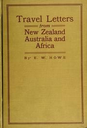 Cover of: Travel letters from New Zealand, Australia and Africa