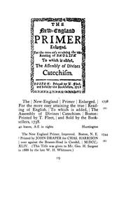 The New England primer printed in America prior to 1830 by Charles F. Heartman