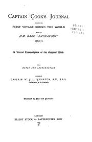 Cover of: Captain Cook's journal during his first voyage round the word: made in H.M. bark "Endeavour" 1768-71 : a literal transcription of the original mss.