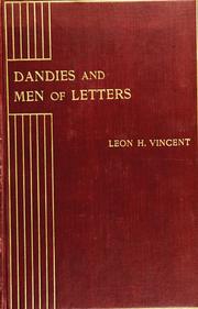 Cover of: Dandies and men of letters