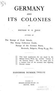 Cover of: Germany and its colonies