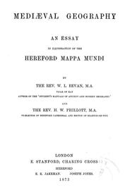 Cover of: Mediæval geography by William Latham Bevan