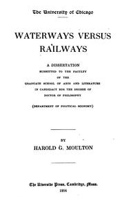 Cover of: Waterways versus railroads