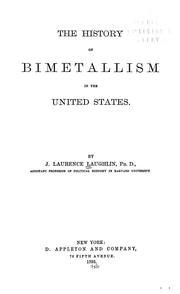 Cover of: The history of bimetallism in the United States