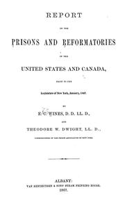 Cover of: Report on the prisons and reformatories of the United States and Canada