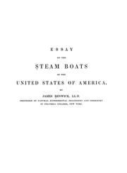 Cover of: Essay on the steam boats of the United States of America