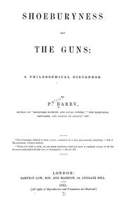 Cover of: Shoeburyness and the guns: a philosophical discourse